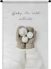 MuchoWow® Wandteppich Wandbehang Winter - Handschuhe - Produktbild-Vorschau 1