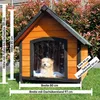 zooprinz Hundehütte Luna Klappdach Lamellen Kiefernholz Produktbild-Vorschau 2