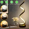 LED Spiral Tischlampe Nachttischlampe mit 3 Farbtemperatur Produktbild-Vorschau 2