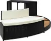 vidaXL Whirlpool-Umrandung Schwarz Poly Rattan & Massivholz Produktbild-Vorschau 5