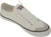 A single white canvas sneaker is shown from a diagonal angle against a white background. Voir les images du produit