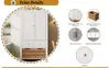 Keukenbuffet met 2 deuren en 5 lades, 80 x 40 x 140 cm, Productafbeelding-voorbeeld 9