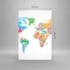 Bilder auf glas - Einteilig - Karte Worte Welt Geographie - Produktbild-Vorschau 3