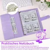A5-Geld-Organizer(Lila)Geldspar-Ordner,Budget Binder mit Produktbild-Vorschau 2