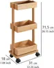 WENKO Küchen Wagen Roll Beistell Regal Ablagen Servier Produktbild-Vorschau 4