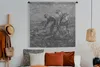 MuchoWow® Wandteppich Wandbehang Die Bagger - Vincent van Produktbild-Vorschau 4