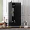 Vertikaler Doppel-Tuerenschrank mit 1 Schublade 90x55x180 Produktbild-Vorschau 10