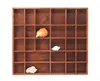 Woodweaver Holzregal Braun, 28 Fächer, 45x40x3,5cm | Produktbild-Vorschau 2