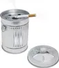 Aschenbecher Garbage - Verzinktes Metall silber 13 x 9cm Produktbild-Vorschau 1