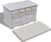 vidaXL Lavice s úložným prostorem bílá 62×33×42 cm Náhled obrázku produktu 4