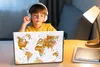 MuchoWow® Laptop Aufkleber Sticker Cover Karte - Gold - Produktbild-Vorschau 3