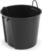 A black bucket with rope handles is shown against a white background. Anteprima dell’immagine prodotto