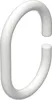 Interdeco Duschringe / Duschvorhangringe Weiß, C-Form Produktbild-Vorschau 1