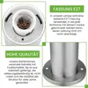 Lampa Ogrodowa Zewnętrzna E27 INOX SŁUPEK 45cm z Czujnikiem Podgląd zdjęcia produktu 6