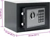 Elektronischer Digital Safe Dunkelgrau 23x17x17 cm Stahl, Produktbild-Vorschau 8