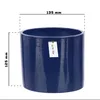 Blumentopf Blumenübertopf Gehäuse Farbe Dunkelblau Rund Ø Produktbild-Vorschau 3