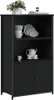 vidaXL Highboard Black 62x32x103,5 cm odvodený výrobok z Náhľad obrázku produktu 3