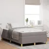 vidaXL Rám postele s matrací Taupe 120 x 200 cm látka Náhled obrázku produktu 2