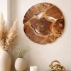 Wand-Deko aus Teakholz BAGIAN rund 40 cm Unikat Wandbild Produktbild-Vorschau 2