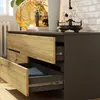 Commode K160 4 tiroirs en gris graphite avec finition DÅB Voir les images du produit 5