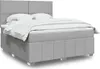 Boxspringbett mit Matratze Hellgrau 180x200 cm Stoff Produktbild-Vorschau 2