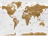 Selbstklebende Folie Fototapete - World Map: White Oceans Produktbild-Vorschau 5
