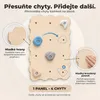 MAMOI® Dřevěná lezecká stěna pro vnitřní použití se 4 Náhled obrázku produktu 5