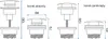 Diagram showing two types of sink stoppers with dimensions. Produktbild-Vorschau