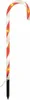 A single illuminated candy cane decoration. Produktbild-Vorschau