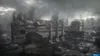A desolate, industrial factory complex under a stormy, overcast sky. Produktbild-Vorschau
