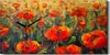 Wandbild Leinwand Bilder mit Uhr 60x30 Malerei Wiese Blumen Produktbild-Vorschau 1