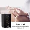 Klarstein vinotéka, slim, 1 zóna, sklenené dvere, UV Náhľad obrázku produktu 5