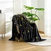 Mikroplüschdecke VISATA, schwarz Maße: 160 x 200 cm Produktbild-Vorschau 2