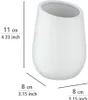 Zahnputzbecher Badi Weiß Keramik Produktbild-Vorschau 4