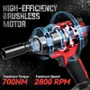 TEENO Clé à Choc Sans Fil 700 Nm 1/2", 20V Brushless avec 2 Voir les images du produit 3