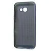 The back of a black phone case with a dotted pattern. Produktbild-Vorschau