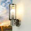 Außenleuchte Edelstahl IP44 Modern E27 Wandlampe Haus Hof Produktbild-Vorschau 1