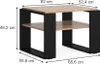 Konferenční stolek Vicco Helm Zlatý mocný dub 65.6 x 55.8 Náhled obrázku produktu 3
