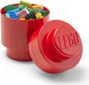 LEGO Aufbewahrungsstein STORAGE BRICK 1 ROUND 950 ml rot Produktbild-Vorschau 4