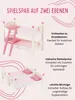 Lit superposéPolyuréthanebois wss.,tissu rose Voir les images du produit 6