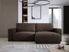 A dark brown sectional sofa is shown in a modern living room setting. Produktbild-Vorschau