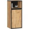 Badezimmer-Hängeschrank VAMI Craft Eiche, Schwarz 1 Tür 3 Produktbild-Vorschau 1