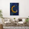 Poster - Poster ohne Rahmen - Mädchen auf der Mond - 70x100 Produktbild-Vorschau 5