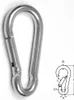Set aus 5 Karabiner, 3 x 30mm, aus massivem und rostfreiem Produktbild-Vorschau 1