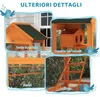 Dreitš¹rige Vogelvoliere mit Haus, Leiter und Tablett, aus Produktbild-Vorschau 8