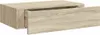 A single floating shelf with an open drawer, shown from a slightly elevated side angle against a white background. Náhled obrázku produktu