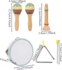 OKWISH Percussion Instrumente Holz, Orff Set 6-teilig, Orff Produktbild-Vorschau 2