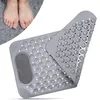 Šedá koupelnová rohož z PVC, 69 × 36 cm, s přísavkami, Náhled obrázku produktu 8
