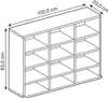 VCM my home Bücherregal Megosa Mini weiß 102,0 x 23,0 x Produktbild-Vorschau 6