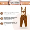 Trachtenlederhose Herren Kniebund Lederhose mit Produktbild-Vorschau 2